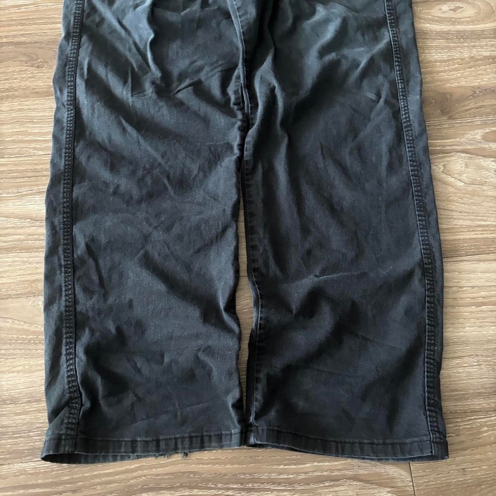 Vintage Y2K/2000s Baggy Black Streetwear Skater Cargo Pants! 38x34 - Picture 6 of 7